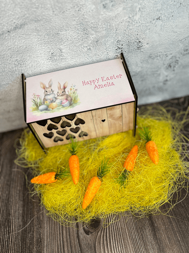 Personalised Easter bunny hutches