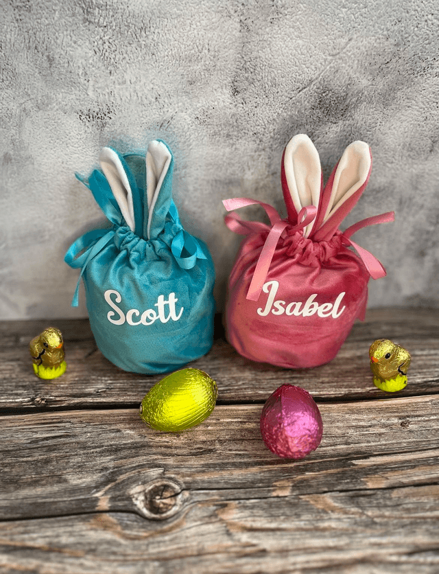 Personalised bunny bags 