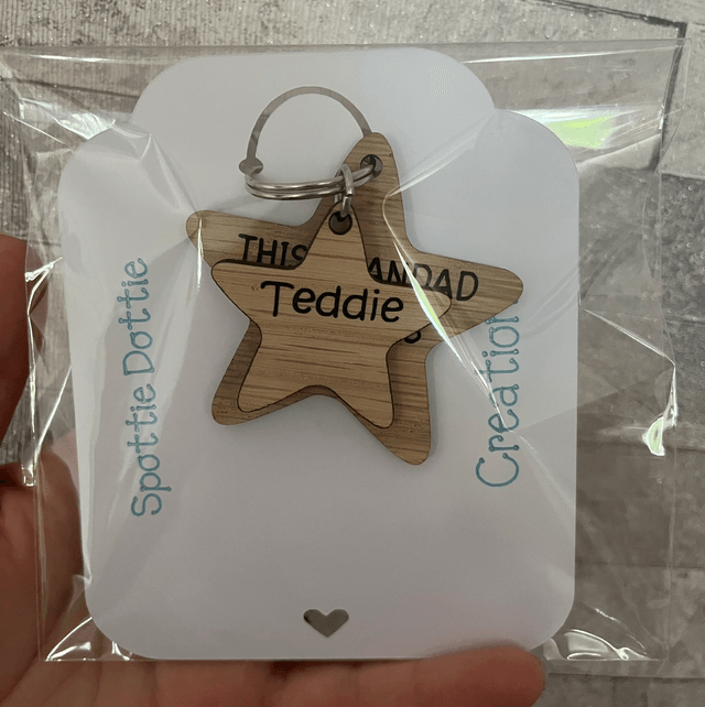 Personalised Father’s Day keyring