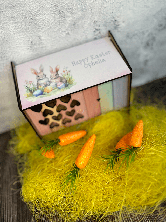 Personalised Easter bunny hutches