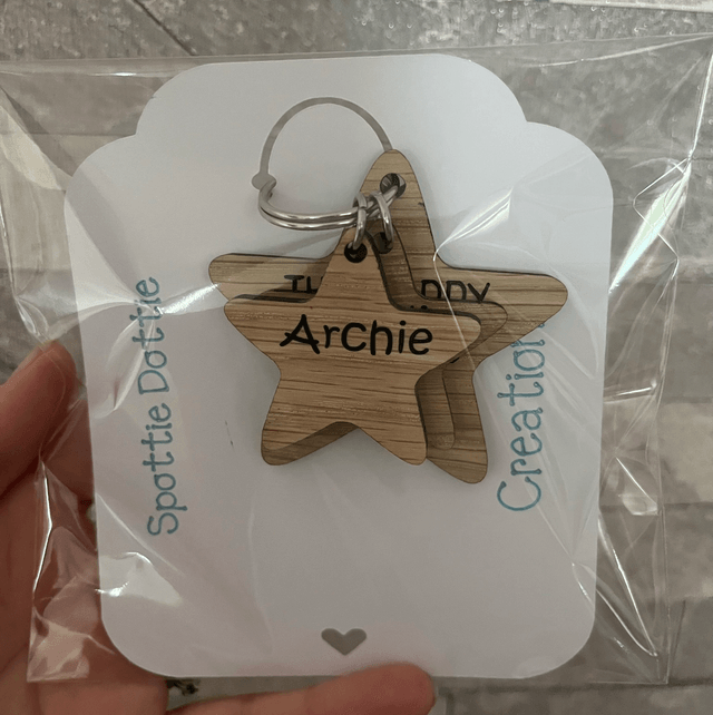 Personalised Father’s Day keyring