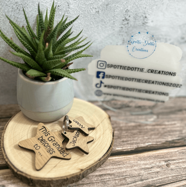 Personalised Father’s Day keyring