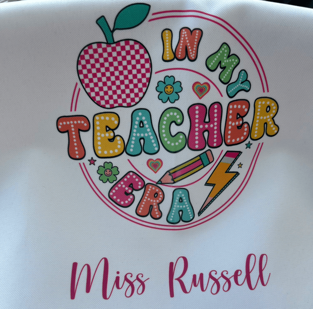 Personalised Teacher era tote bag