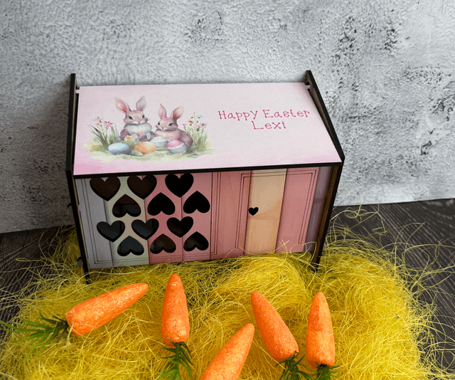 Personalised Easter bunny hutches
