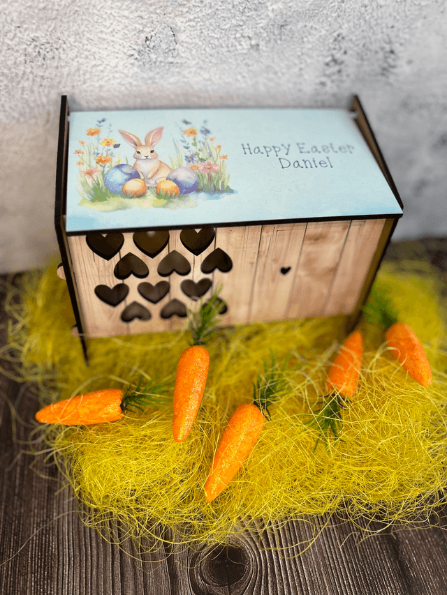 Personalised Easter bunny hutches