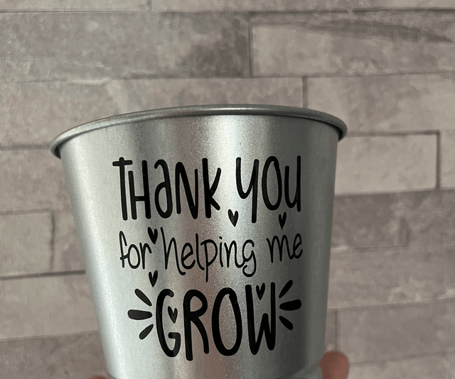 Plant pots - Teacher/Teaching Assistant end of term gifts