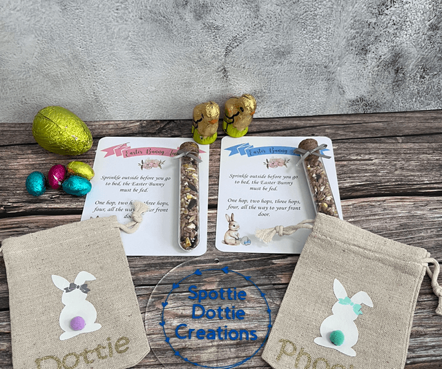Easter bunny food and gift bag