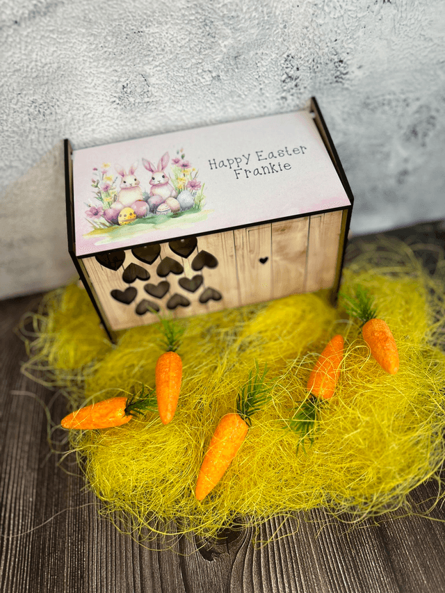 Personalised Easter bunny hutches