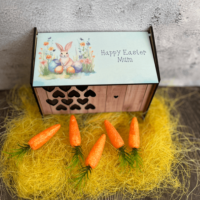 Personalised Easter bunny hutches