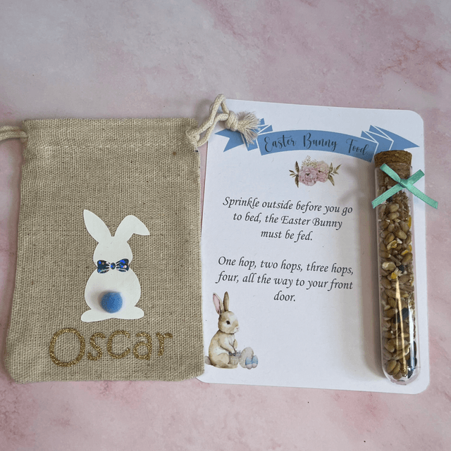 Easter bunny food and gift bag