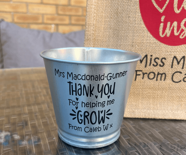 Plant pots - Teacher/Teaching Assistant end of term gifts