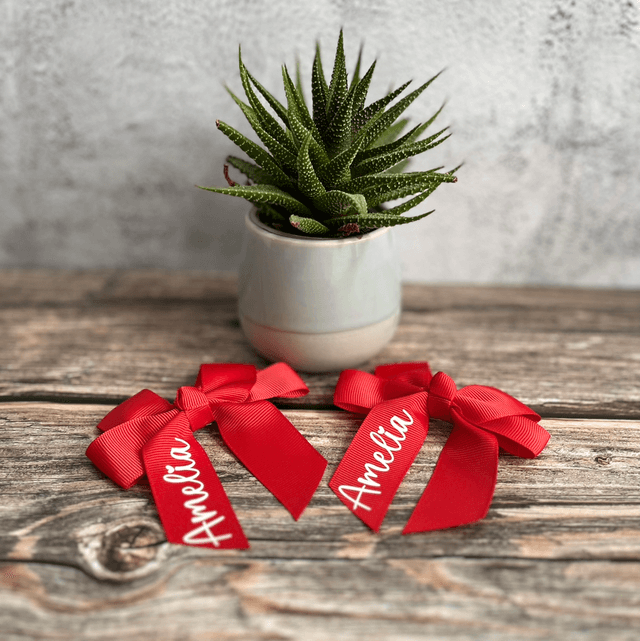Personalised School Hair Bow