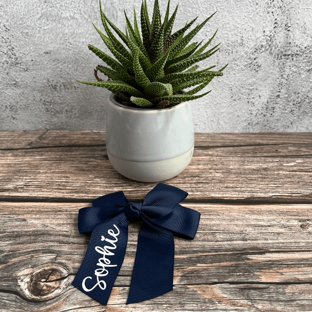 Personalised School Hair Bow